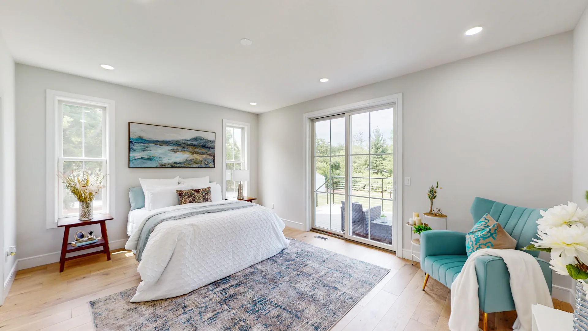 Light-filled master suite interior by Build Better Live Happier — Bergen County, NJ
