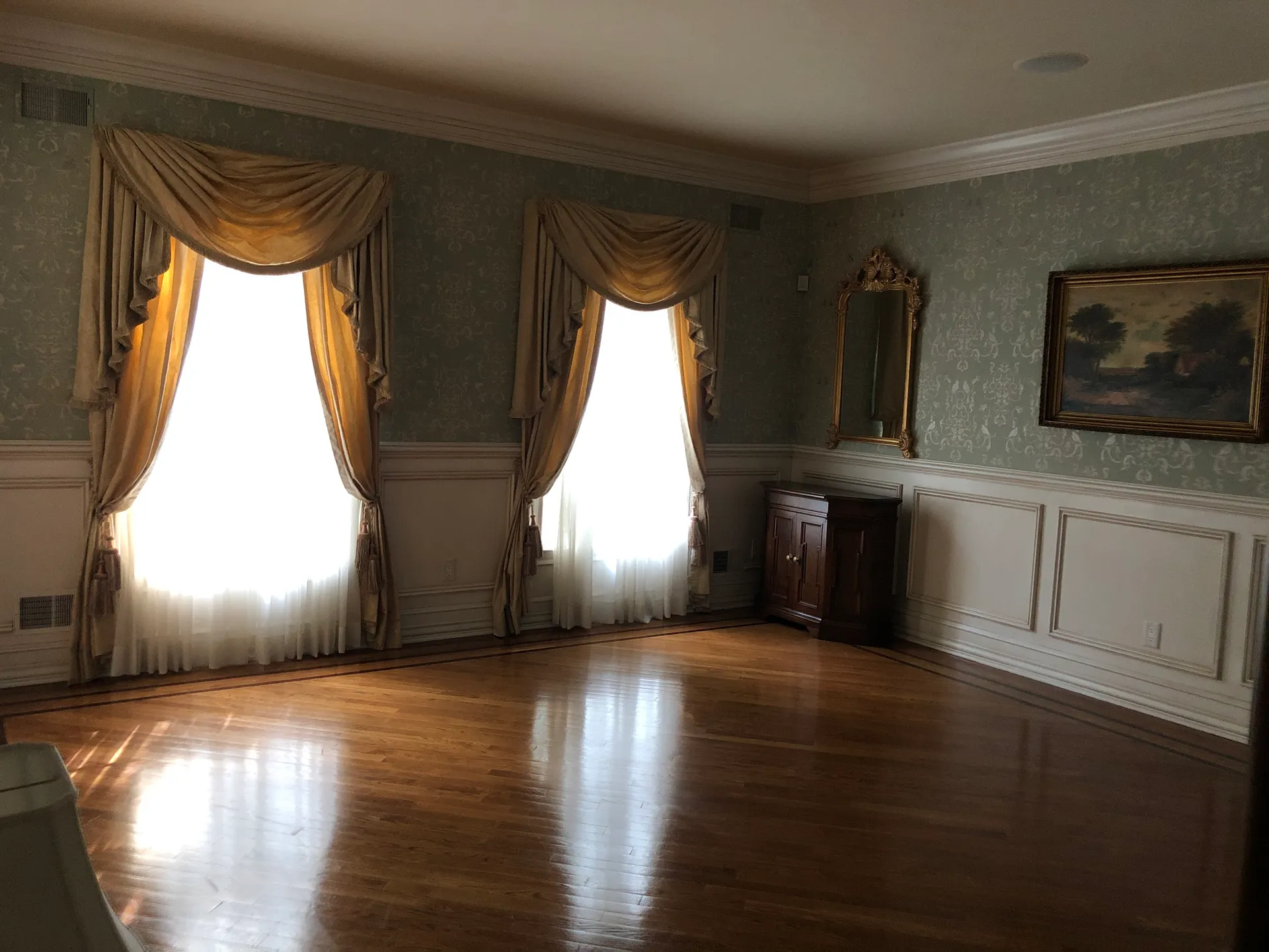 Formal living room before renovation